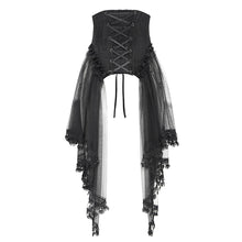 Load image into Gallery viewer, ECST011 Side Skirt Peplum Gothic Corset
