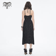 Load image into Gallery viewer, SKT188 Elastic strap halterneck cross knitted waisted dress
