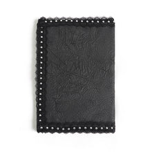 Load image into Gallery viewer, AS319 crinkled faux leather woven fabric "Devil's Eye" notebook cover
