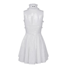 Load image into Gallery viewer, SKT21902 white lolita halterneck tunic dress
