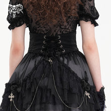 Load image into Gallery viewer, AS199 Gothic shiny pattern leather corset
