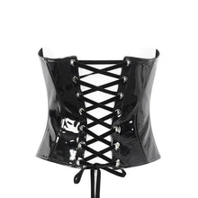 Load image into Gallery viewer, CST00601 patent leather strappy corset
