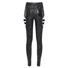 Load image into Gallery viewer, PT273 Side cutout laminated stretchy punk trousers

