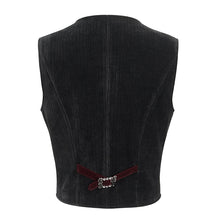 Load image into Gallery viewer, WT07902 Gothic velvet striped men&#39;s vest
