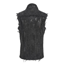 Load image into Gallery viewer, SHT138 Punk raw edges sleeveless shirt

