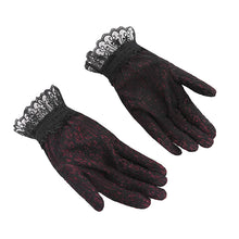 Load image into Gallery viewer, EGE003 Concave and convex shiny material gothic gloves
