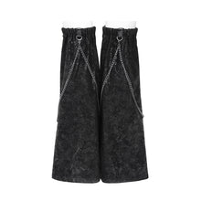 Load image into Gallery viewer, AS314 Punk-style mid-length snakeskin-pattern leather leg warmers
