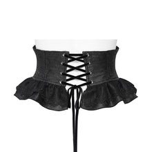 Load image into Gallery viewer, AS325 Glossy Gothic-style cashew-pattern jacquard woven belt
