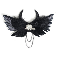Load image into Gallery viewer, AS303 Demon One-Eyed Black Wing Hairclip
