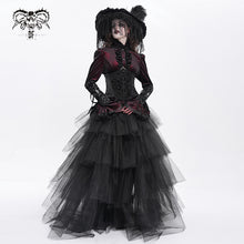 Load image into Gallery viewer, AS200 gothic men Patterned mesh leather corset
