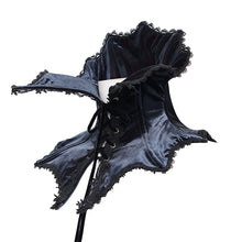 Load image into Gallery viewer, CA049 Gothic black and red velvet knitted collar
