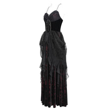 Load image into Gallery viewer, ESKT071 Blood-Stained Backless Strappy Slip Dress
