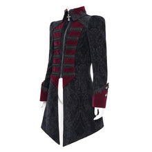 Load image into Gallery viewer, CT249 Gothic jacquard velvet stand collar coat
