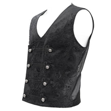 Load image into Gallery viewer, WT09301 black Gothic Embossed Vest
