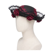 Load image into Gallery viewer, AS261 Small Rolled-Brim Velour Beanie with 3D Rose Embellishment on the Brim
