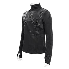 Load image into Gallery viewer, TT284 Punk techwear high-neck long-sleeved T-shirt
