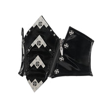 Load image into Gallery viewer, AS278 Punk-Style Slightly Reflective Faux Leather Short Belt
