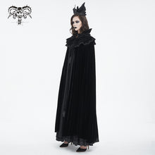 Load image into Gallery viewer, CA040 Gothic stand collar velvet women and men cloak
