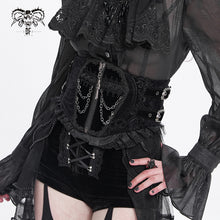 Load image into Gallery viewer, AS205 Gothic coffin-shaped jacquard velvet waist belt CORSET
