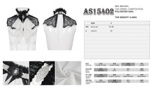Load image into Gallery viewer, AS15402 white Gothic Court Style Cameo Lace Bow Tie
