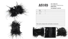 Load image into Gallery viewer, AS169 Feather Rose hair clip
