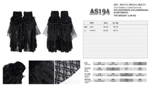 Load image into Gallery viewer, AS194 black women Gothic velvet pattern puffy lace leg warmers
