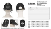 Load image into Gallery viewer, AS264 Punk hand-painted safety pin baseball cap
