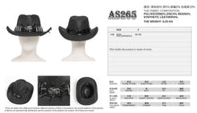 Load image into Gallery viewer, AS265 Punk cowboy hat with long and short spikes
