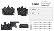 Load image into Gallery viewer, AS268 Fine Textured Punk-style Leather Bag with Bat-shaped
