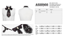 Load image into Gallery viewer, AS28902 Glossy pleated Gothic collar and bow tie
