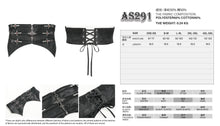 Load image into Gallery viewer, AS291 Gothic Glossy Jacquard Cross Belt
