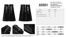 Load image into Gallery viewer, AS301 Short-pile velour and glossy patent leather Punk-style mid-length leg warmers
