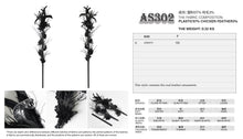 Load image into Gallery viewer, AS302 black vines, roses, and painted snake-headed scepter
