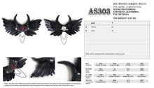 Load image into Gallery viewer, AS303 Demon One-Eyed Black Wing Hairclip
