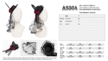 Load image into Gallery viewer, AS304 Lolita DIY Coffin-Shaped Lace Mini Top Hat Hair Clip
