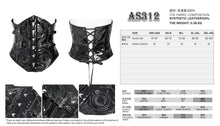 Load image into Gallery viewer, AS312 Punk-style patent leather belt with embossed detailing
