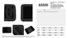 Load image into Gallery viewer, AS320 Gothic-style lace-trimmed coffin-shaped notebook cover
