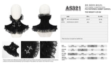 Load image into Gallery viewer, AS321 Gothic-style embossed, fleece-lined velveteen collar
