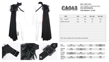 Load image into Gallery viewer, CA043 Single shoulder high collar feather men cloak
