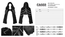 Load image into Gallery viewer, CA052 Punk curly hooded cape
