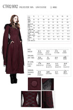Load image into Gallery viewer, CT02402 winter hand-embroidered shawl red double-sided women long coat
