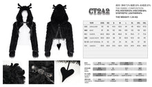 Load image into Gallery viewer, CT242 Punk Plush Hooded Short Jacket
