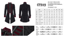 Load image into Gallery viewer, CT249 Gothic jacquard velvet stand collar coat
