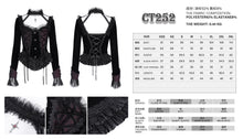 Load image into Gallery viewer, CT252 Gothic shiny material halter neck long sleeve short jacket for women
