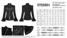 Load image into Gallery viewer, CT25801 Gothic round stand collar velvet coat
