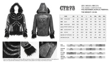 Load image into Gallery viewer, CT273 Punk hooded long-sleeved jacket with multiple straps on the front
