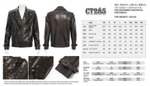 Load image into Gallery viewer, CT285 Punk-Style Faux Leather Short Jacket
