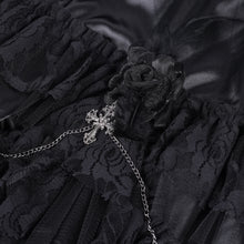 Load image into Gallery viewer, SKT205 Gothic Feather Rose Skirt
