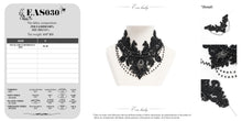 Load image into Gallery viewer, EAS030 Gothic Beaded Appliqued Chain Necklace
