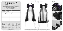 Load image into Gallery viewer, EAS039 Bat-Wing Headband with Long Veil
